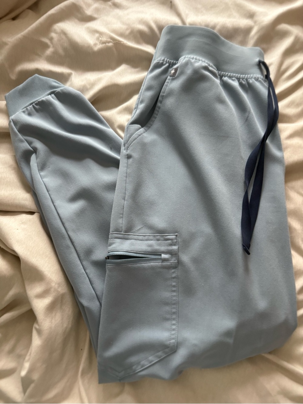 Figs Light Blue Grey Zamora Joggers